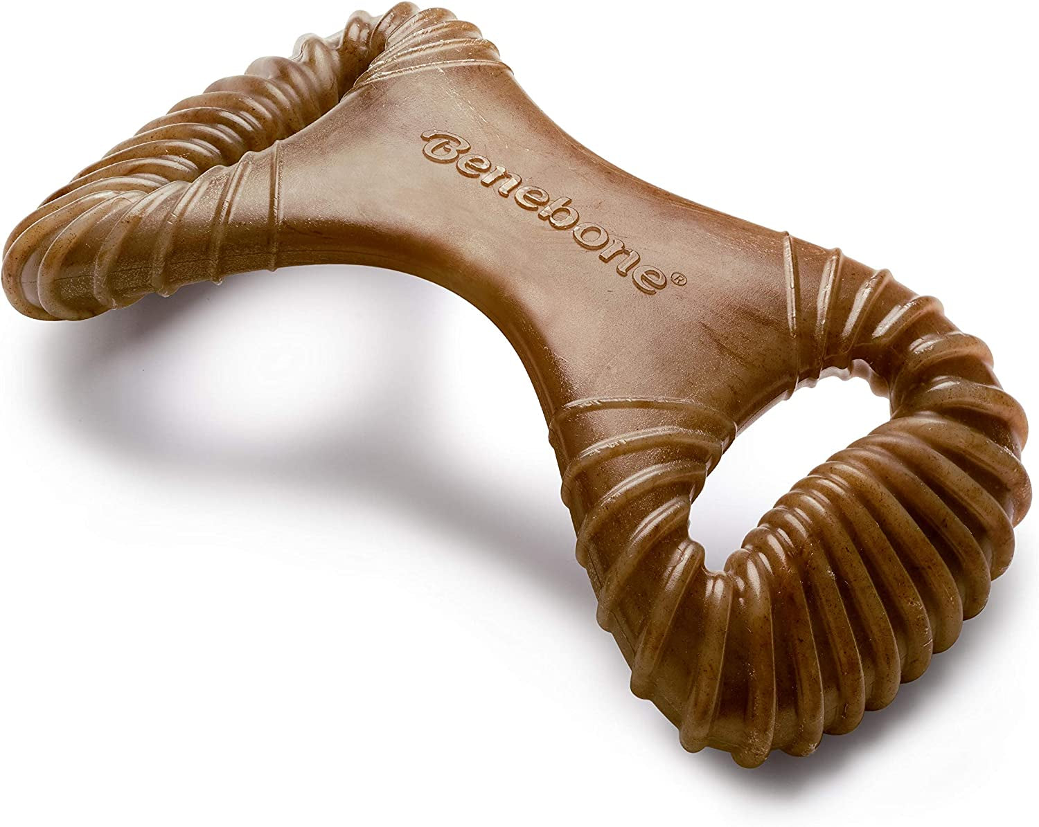 Benebone Wishbone Dog Chew Toy – Long Lasting Bacon Flavour Chew for Medium Dogs