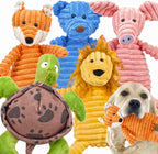 5-Pack Squeaky Plush Dog Toys Bundle – Soft Chew Toys for Puppies, Small, Medium & Large Dogs