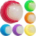 6 Pack Glow-in-the-Dark Squeaky Dog Balls – Indestructible Rubber Chew Toys for Small & Medium Dogs