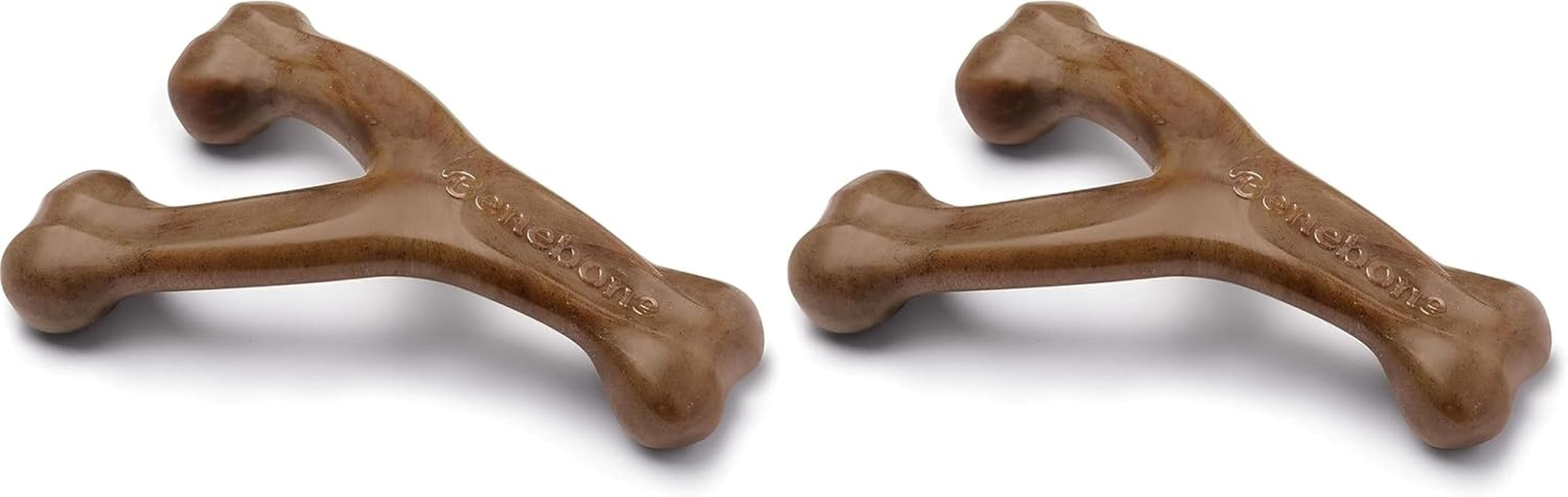 Benebone Wishbone Dog Chew Toy – Long Lasting Bacon Flavour Chew for Medium Dogs