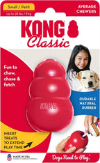 KONG Classic Stuffable Dog Toy – Durable Natural Rubber Chew Toy