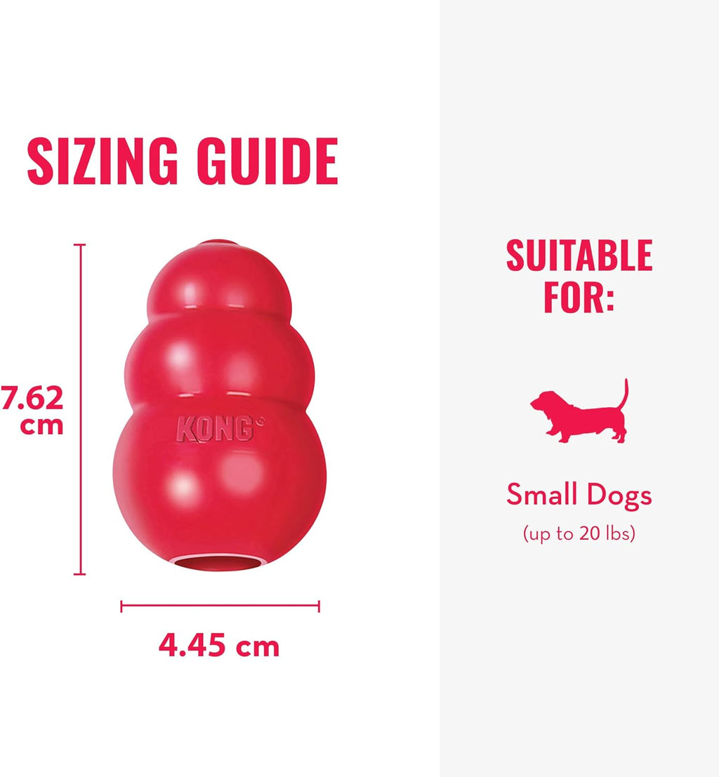 KONG Classic Stuffable Dog Toy – Durable Natural Rubber Chew Toy
