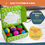 Pets & Play Squeaky Rubber Dog Balls – 6 Pack Durable TPR Chew Balls for Small & Medium Dogs