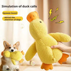Yellow Duck Family Squeaky Dog Toy Set – Plush Hugging Duck Trio for Puppies & Small Dogs