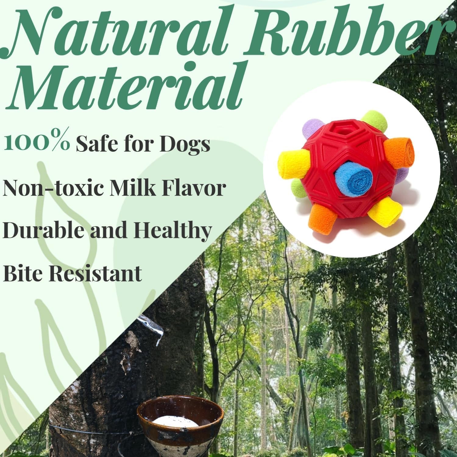 Snuffle Ball Dog Toy – Interactive Treat Dispensing Puzzle Toy for Small, Medium & Large Dogs