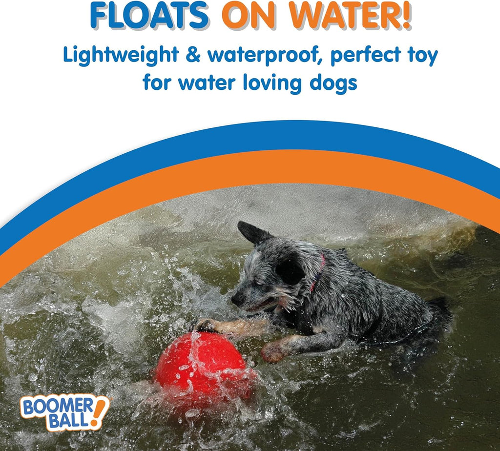 Boomer Ball 8 Inch – Virtually Indestructible Dog Ball for High Energy & Large Dogs