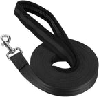  Long Line Training Dog Lead – Nylon Padded Handle Recall Lead for All Breeds