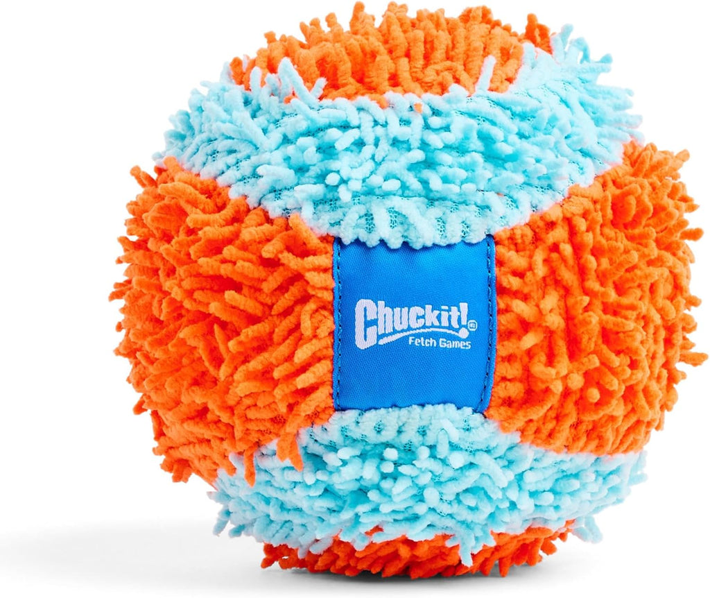 Chuckit Indoor Soft Dog Ball – No-Stuffing Plush Fetch Toy for Puppies & Light to Medium Chewers (11cm)