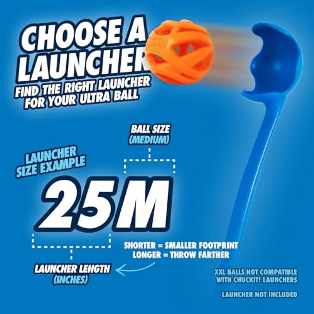 Chuckit Breathe Right Fetch Ball – Lightweight Natural Rubber Dog Ball for Medium Dogs