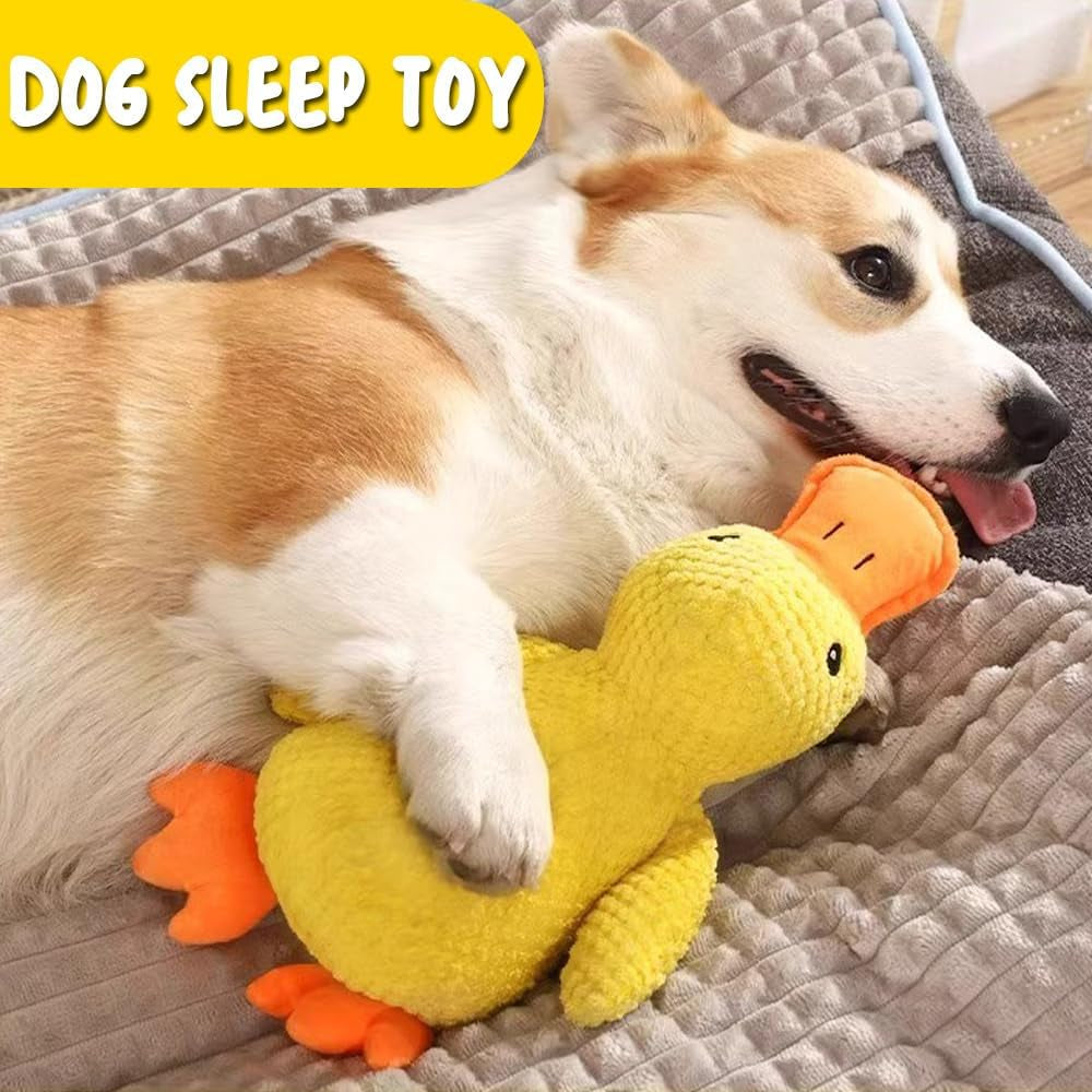 Duck Plush Squeaky Dog Toy – Soft Cotton Chew Toy for Small & Medium Dogs