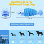 Tough Dog Toys for Aggressive Chewers, Indestructible Dog Chewers for Medium & Large Breeds,Squeaky Durable Chew Toys to Keep Them Busy, Reduce Boredom, Teeth Cleaning, Bacon Flavor