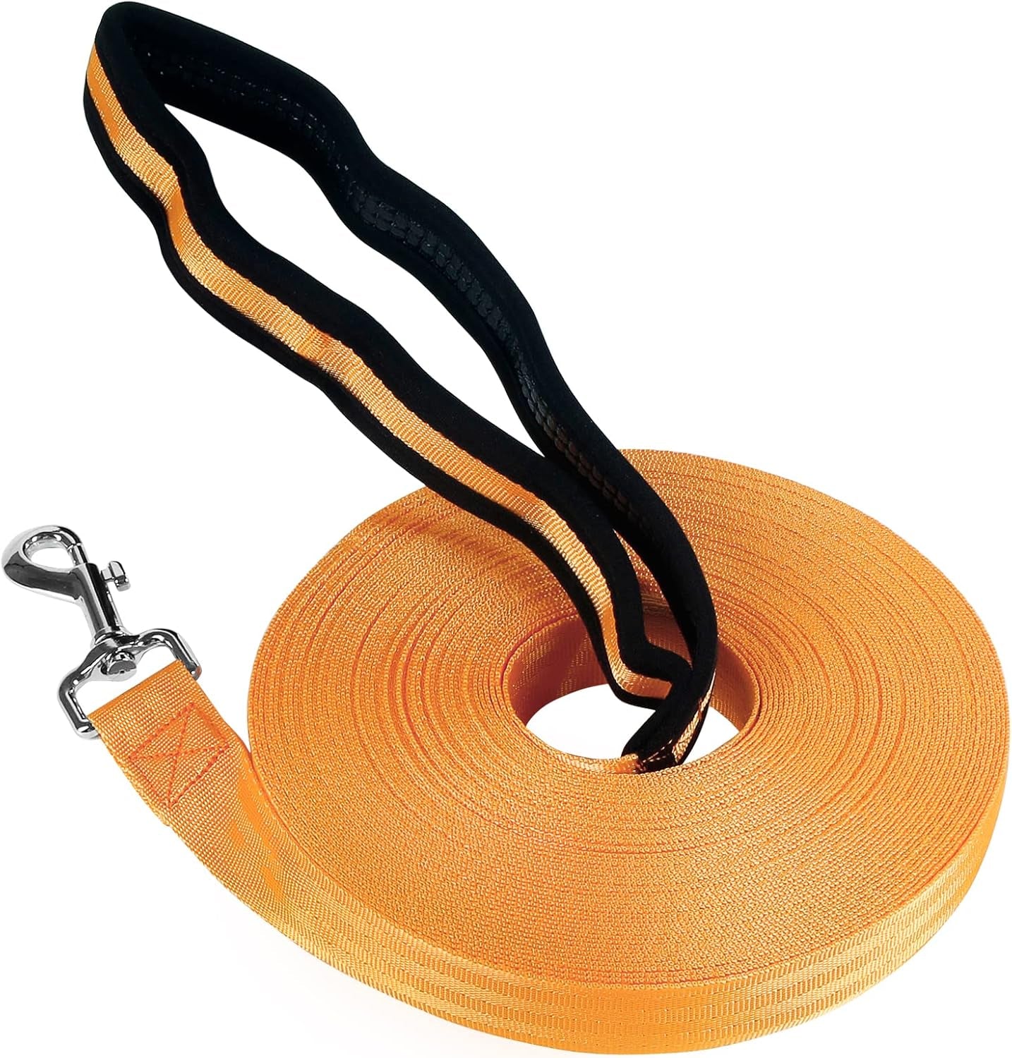  Long Line Training Dog Lead – Nylon Padded Handle Recall Lead for All Breeds
