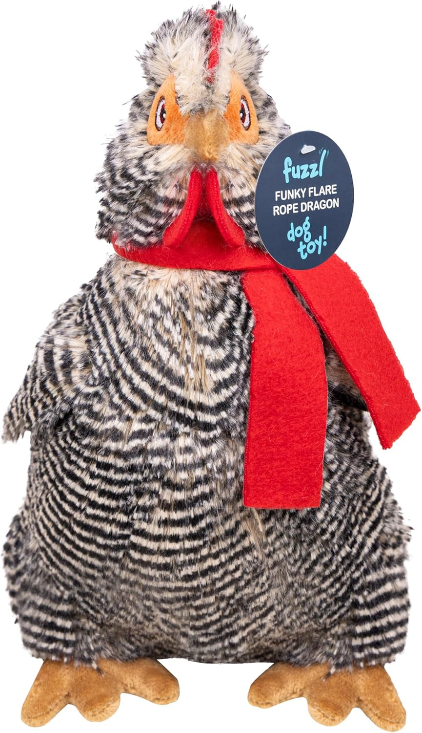 Cheeky Chicken Plush Squeaky Dog Toy – Super Soft Comforter for Puppies & Small to Medium Dogs