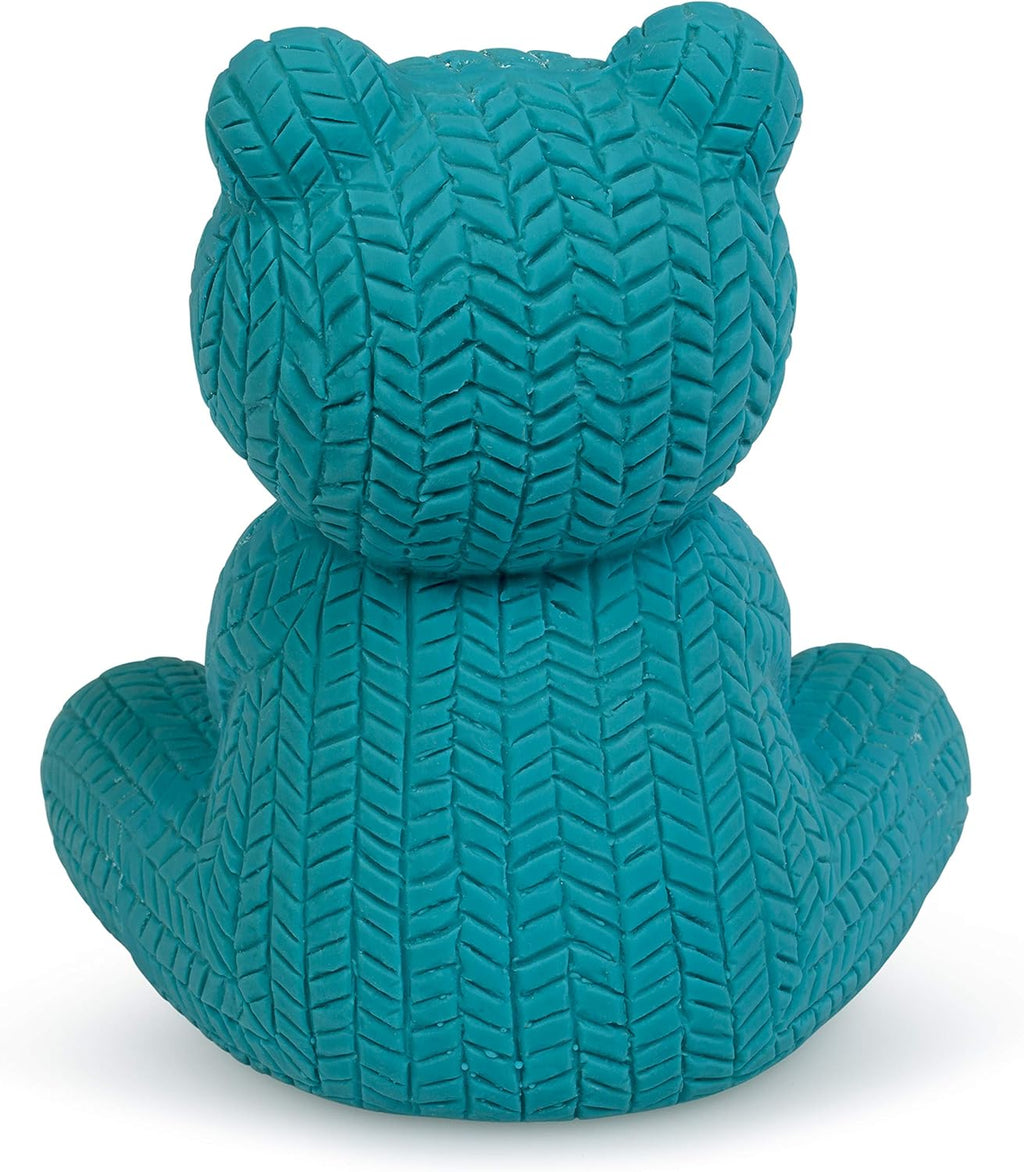 Petface Latex Teddy Bear Squeaky Dog Toy – Soft Blue Chew Toy for Puppies & Small Dogs