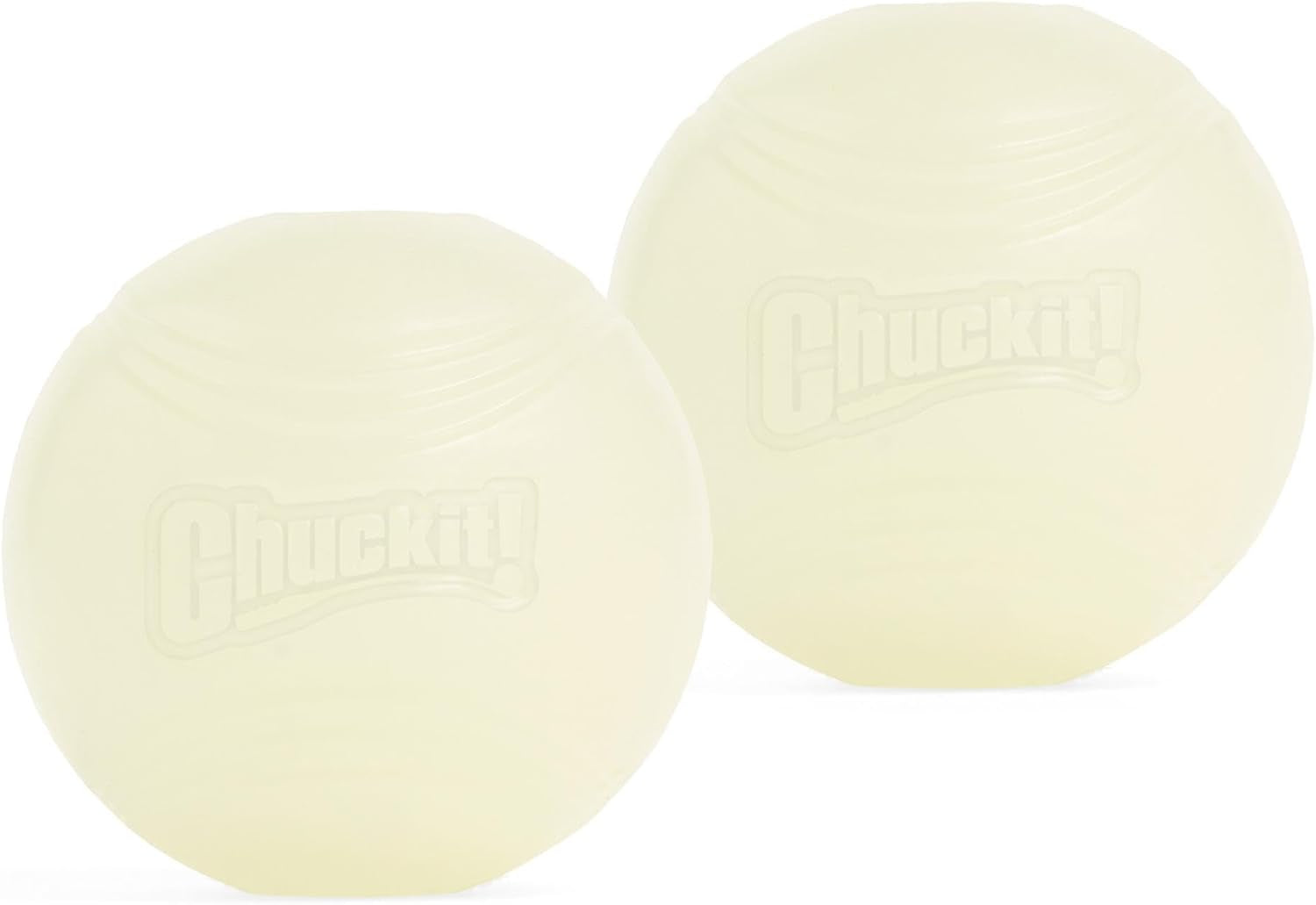 Chuckit Max Glow Dog Ball – Glow-in-the-Dark Rubber Fetch Toy for Dogs