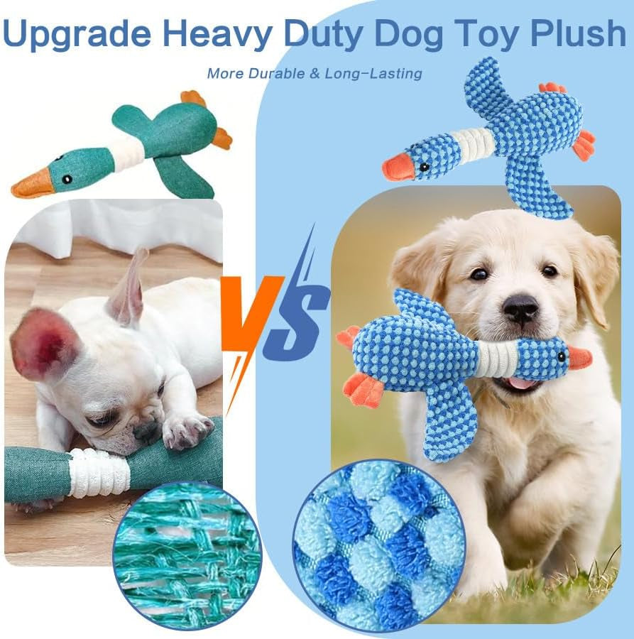 Plush Duck Squeaky Dog Toy – Soft Interactive Chew Toy for Small & Medium Dogs