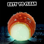 6 Pack Glow-in-the-Dark Squeaky Dog Balls – Indestructible Rubber Chew Toys for Small & Medium Dogs