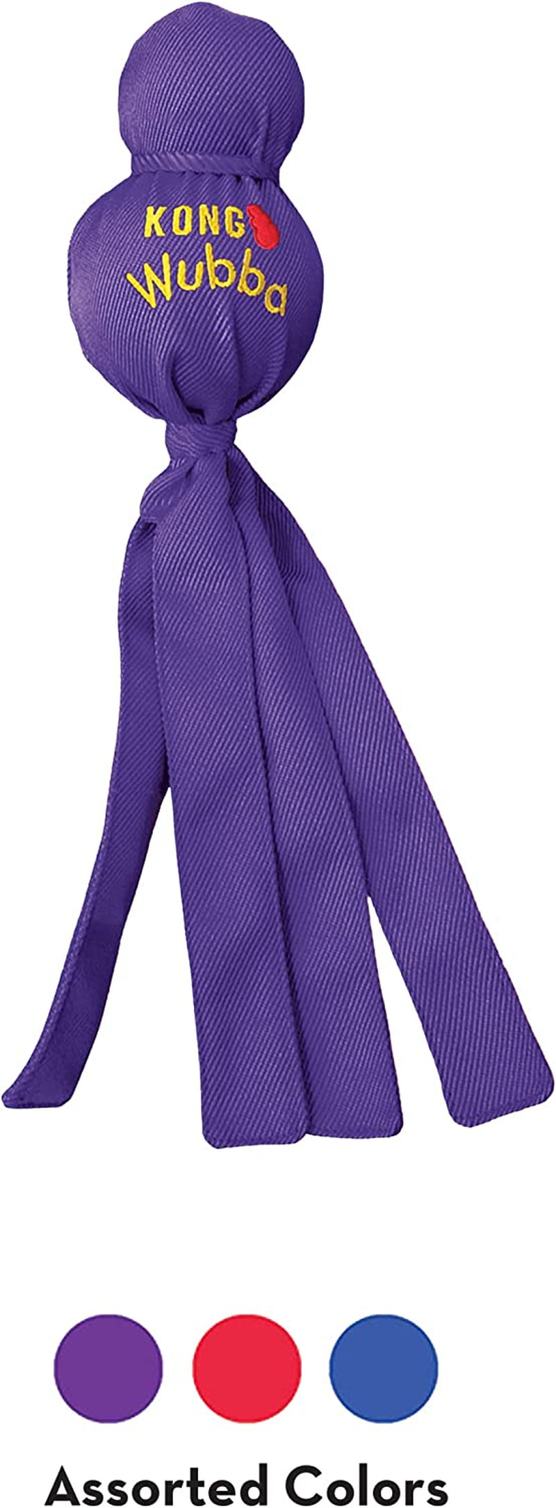 KONG Wubba Squeaky Dog Toy – Durable Tug, Shake & Fetch Toy for Large Dogs