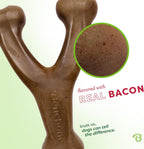 Benebone Wishbone Dog Chew Toy – Long Lasting Bacon Flavour Chew for Medium Dogs
