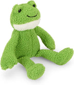 (Little ) Finlay Frog Plush Dog Toy with Built-In Squeaker, Lightweight Puppy Toy (Pack of 1)