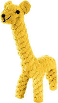 Giraffe Cotton Rope Knot Dog Toy – Natural Soft Chew Toy for Small & Medium Dogs