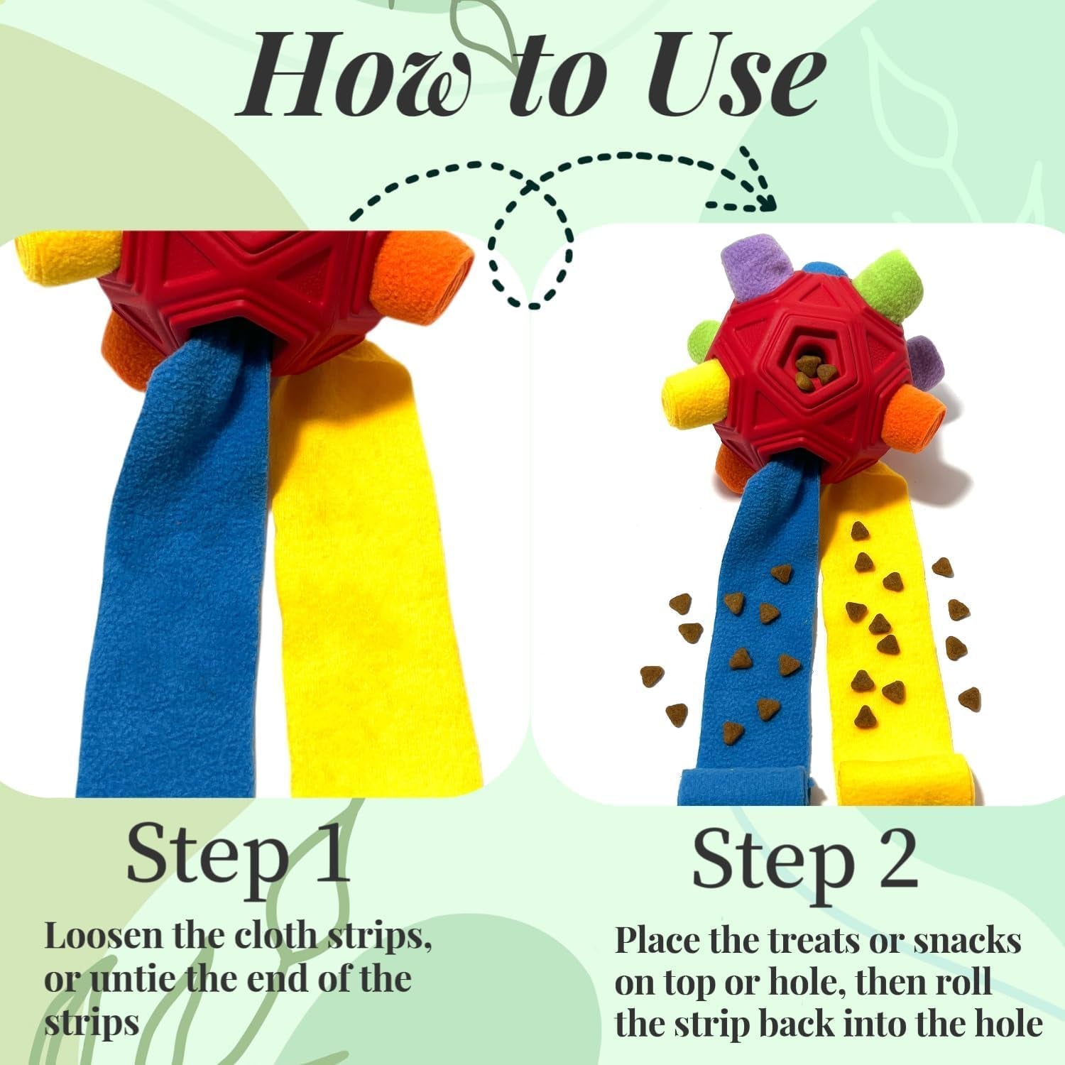 Snuffle Ball Dog Toy – Interactive Treat Dispensing Puzzle Toy for Small, Medium & Large Dogs
