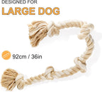 Fida Heavy Duty Cotton Rope Dog Toy – 92cm Indestructible Tug of War Chew Toy for Large Dogs
