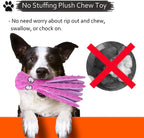 Octopus No-Stuffing Squeaky Crinkle Dog Toy – Interactive Plush Chew Toy for Medium & Large Dogs