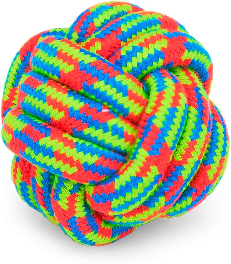 Triple Knot Rope Dog Toy – Durable Chew & Tug Toy for Small Dogs