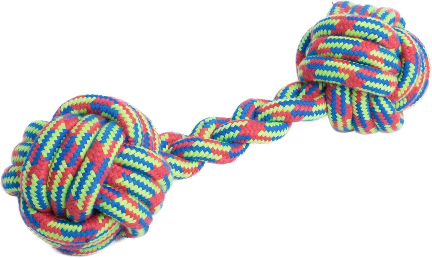 Triple Knot Rope Dog Toy – Durable Chew & Tug Toy for Small Dogs
