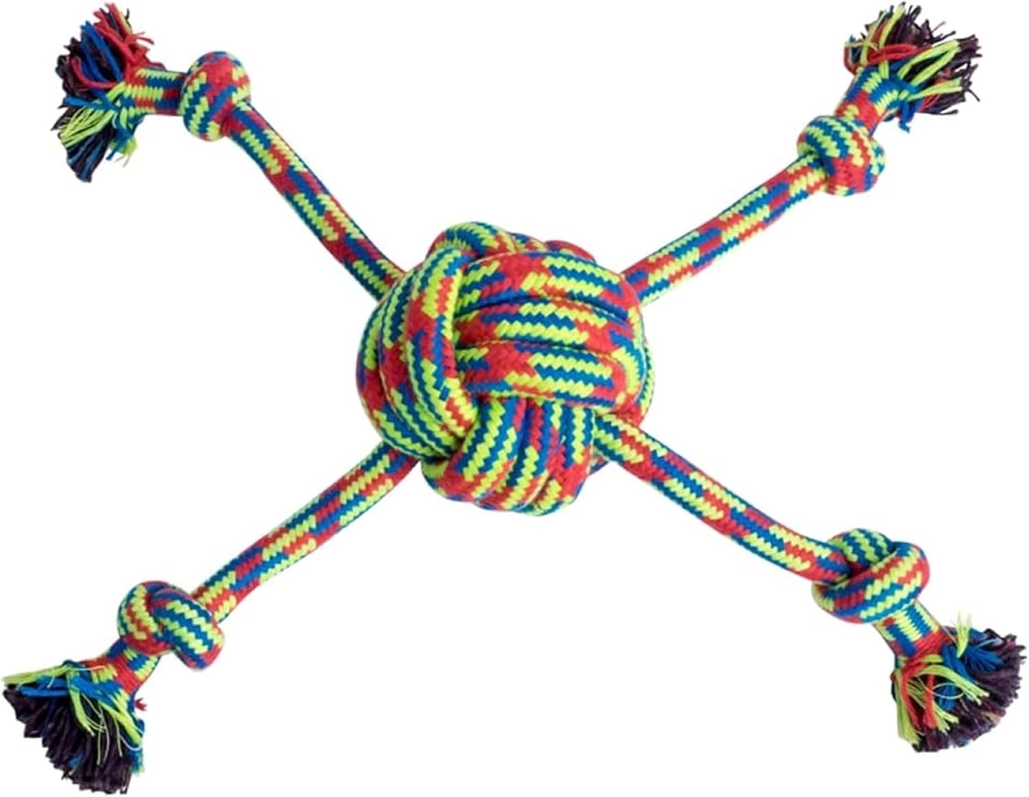 Triple Knot Rope Dog Toy – Durable Chew & Tug Toy for Small Dogs