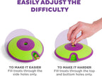 Nina Ottosson Treat Maze Puzzle Toy – Level 2 Interactive Treat Dispenser for Mental Stimulation & Dog Enrichment