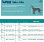 MidWest iCrate Two-Door Folding Dog Crate with Divider & Leak-Proof Tray – 76cm Metal Wire Kennel for Medium Dogs