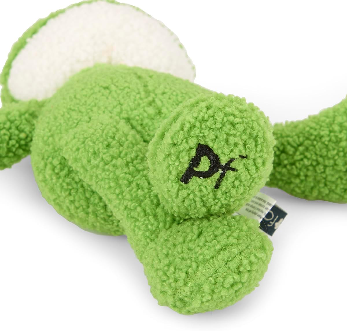 (Little ) Finlay Frog Plush Dog Toy with Built-In Squeaker, Lightweight Puppy Toy (Pack of 1)