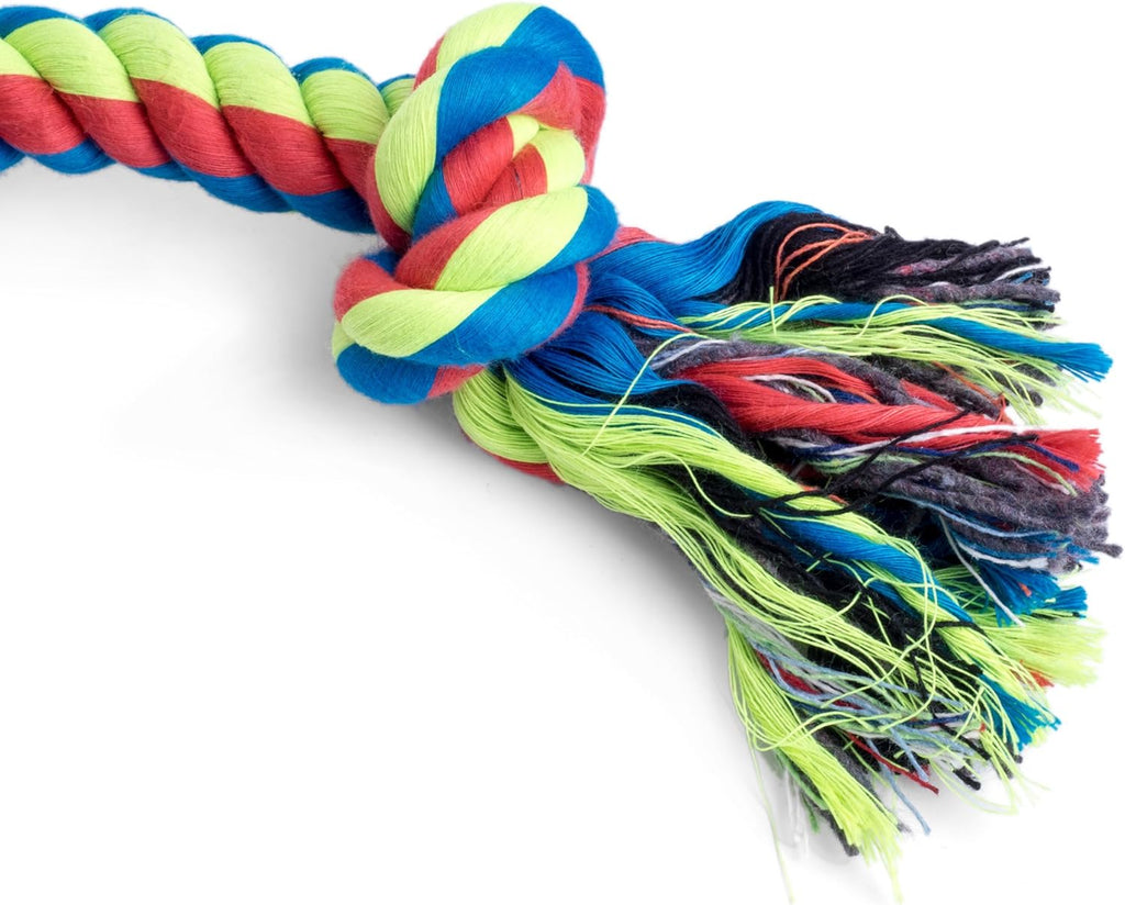 Triple Knot Rope Dog Toy – Durable Chew & Tug Toy for Small Dogs