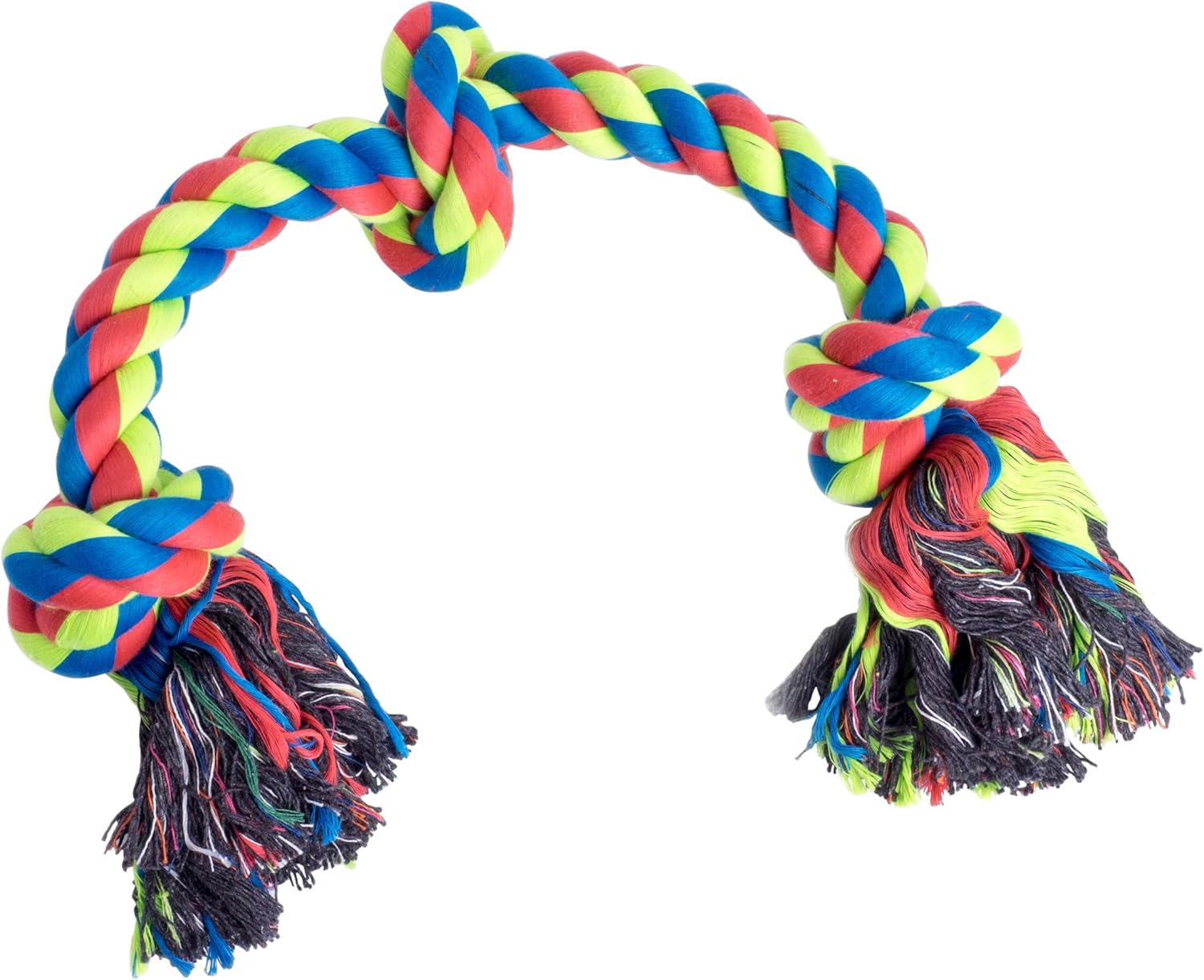 Triple Knot Rope Dog Toy – Durable Chew & Tug Toy for Small Dogs