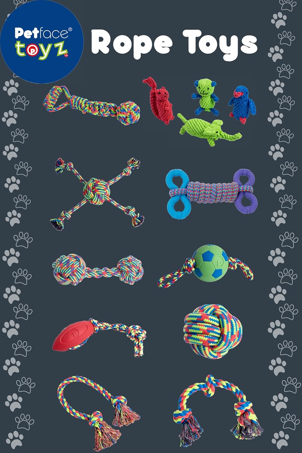 Triple Knot Rope Dog Toy – Durable Chew & Tug Toy for Small Dogs
