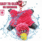 Pink Duck Squeaky Dog Toy – No-Stuffing Plush Rope Toy for Small, Medium & Large Dogs