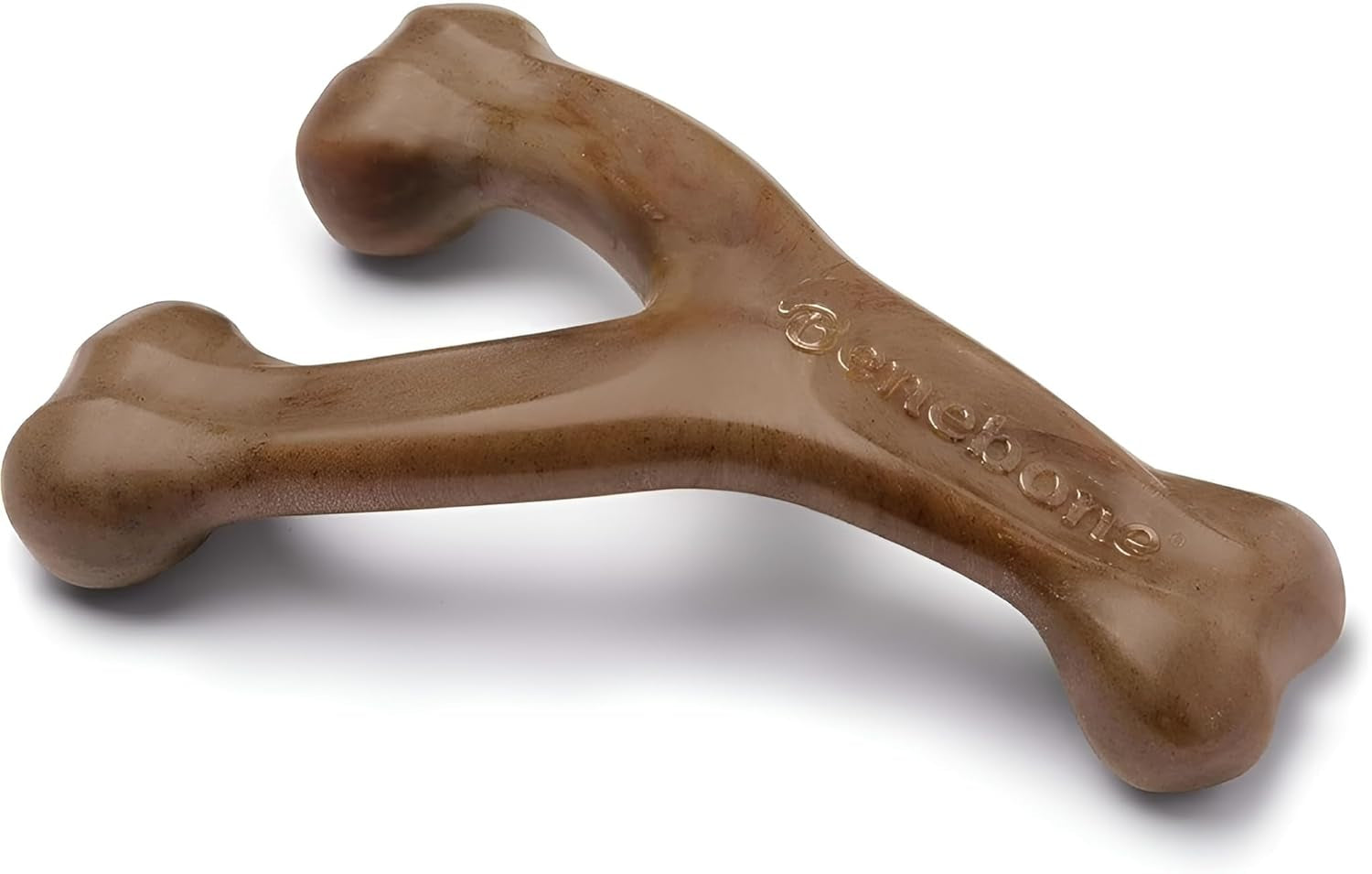 Benebone Wishbone Dog Chew Toy – Long Lasting Bacon Flavour Chew for Medium Dogs
