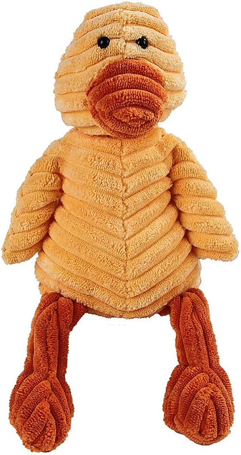 Duck Squeaky Plush Dog Toy – Soft Quiet Chew Toy for Small Dogs & Puppies