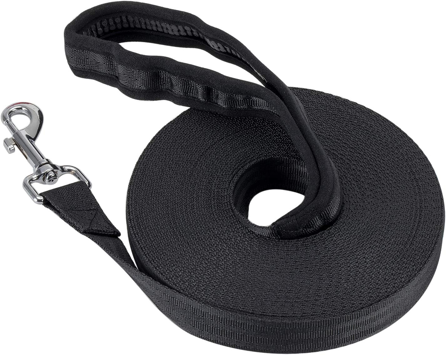  Long Line Training Dog Lead – Nylon Padded Handle Recall Lead for All Breeds