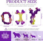 3-Pack Bacon Flavour Nylon Dog Chew Bones – Durable Teeth Cleaning Toys for Aggressive Chewers & Medium to Large Dogs