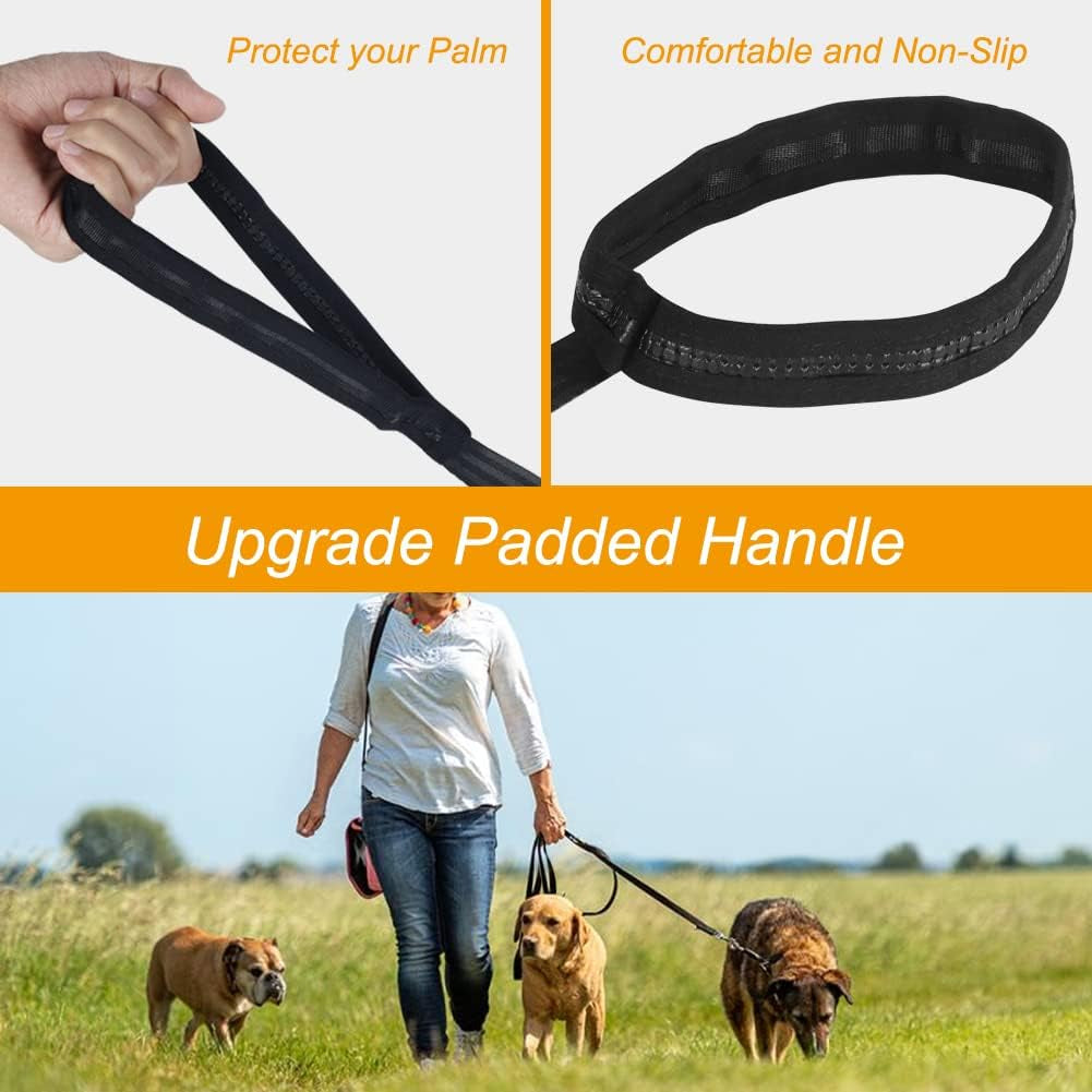  Long Line Training Dog Lead – Nylon Padded Handle Recall Lead for All Breeds
