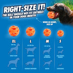 Chuckit Breathe Right Fetch Ball – Lightweight Natural Rubber Dog Ball for Medium Dogs