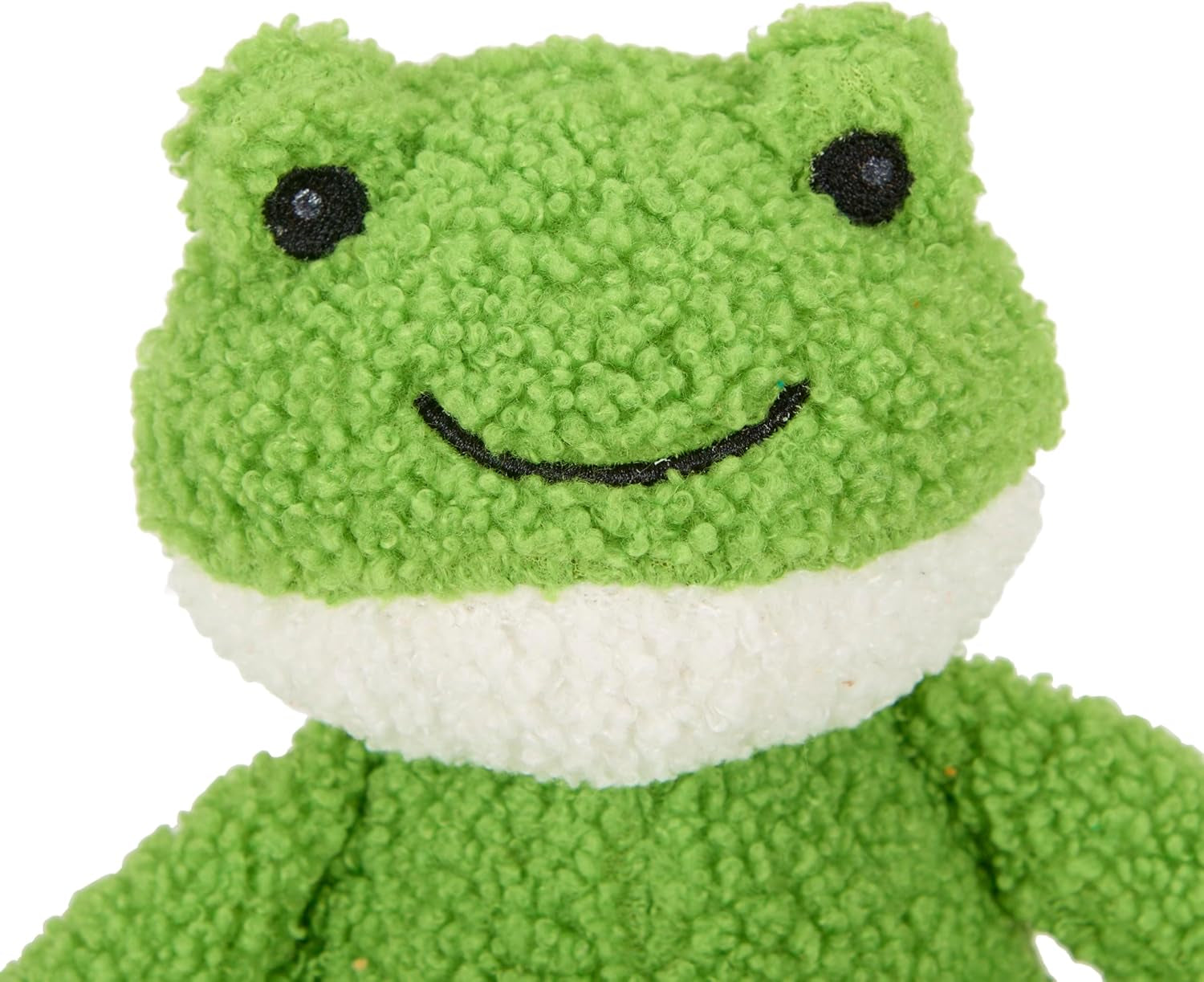 (Little ) Finlay Frog Plush Dog Toy with Built-In Squeaker, Lightweight Puppy Toy (Pack of 1)