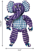 KONG Floppy Knots Elephant Dog Toy – Knotted Rope Squeaky Toy for Medium & Large Dogs
