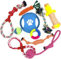 10-Pack Natural Cotton Rope Dog Toys – Puppy Chew & Tug Toy Set for Small & Medium Dogs