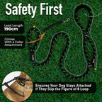 Figure of 8 Anti-Pull Dog Lead – Padded Nose Rope Slip Lead for Medium & Large Dogs