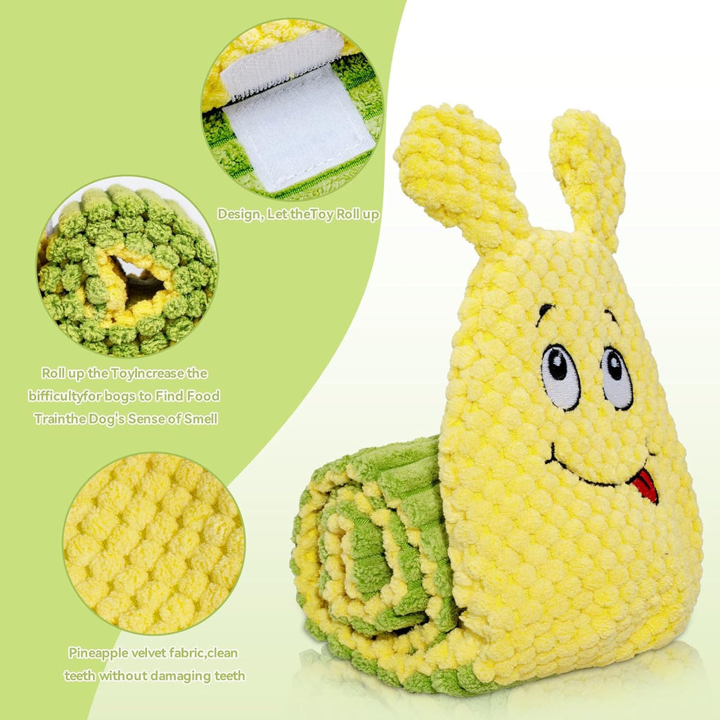 CHAWONER Snuffle Treat Dispensing Squeaky Dog Toy – No-Stuffing Puzzle Toy for Small, Medium & Large Dogs