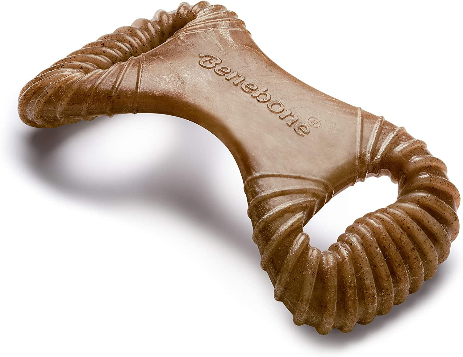 Benebone Wishbone Dog Chew Toy – Long Lasting Bacon Flavour Chew for Medium Dogs